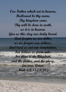 Lord's Prayer copy