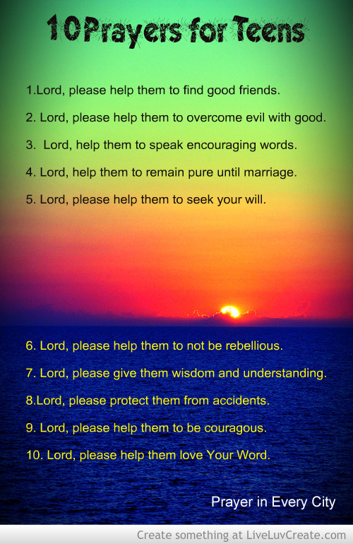 Prayer for Teens
