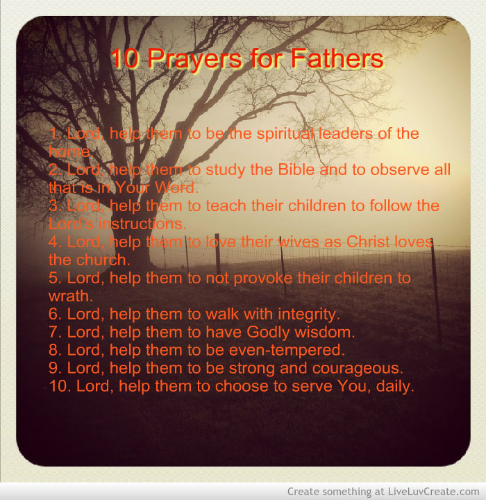 10 Prayers for Fathers
