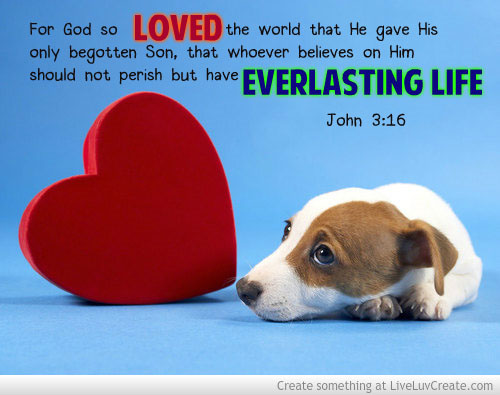 For God so loved the world