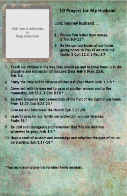 Prayer in Every City 10 Prayers for My Husband