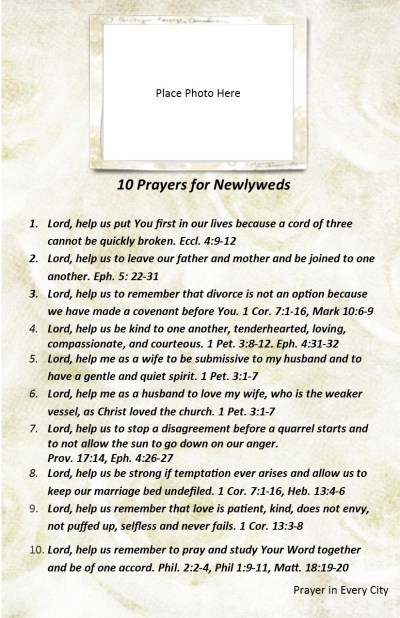 10 Prayers for Newlyweds PJ
