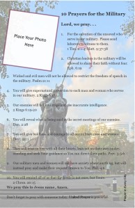 10 Prayers for the Military