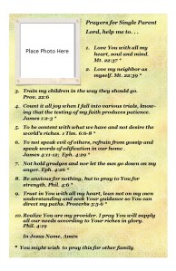 Prayers for Single Parent Family