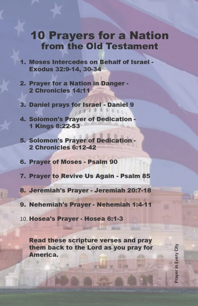 Exodus 32, 2 Chronicles 14:11, Daniel 9, 1 Kings 8:22-53, 2 Chronicles 6, Psalm 90, Psalm 85, Nehemiah 1, Hosea 6