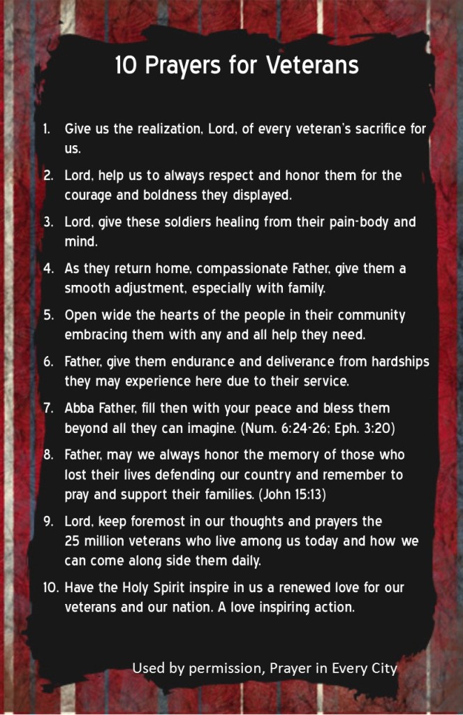 10 Prayers for Veterans