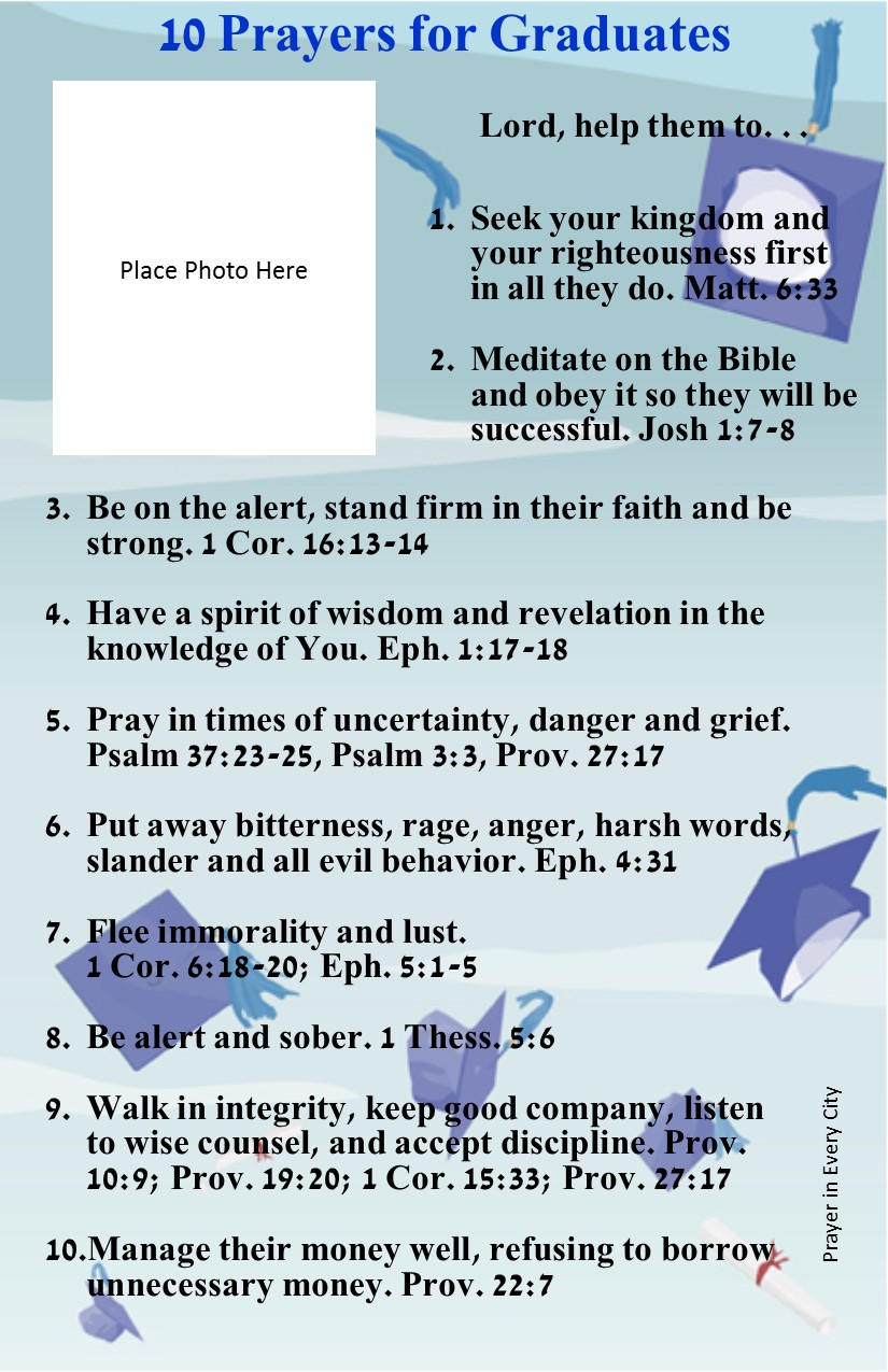 10 Prayers for Graduates