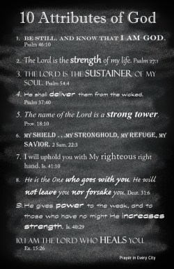 Prayer in Every CIty 10 Attributes of God pin
