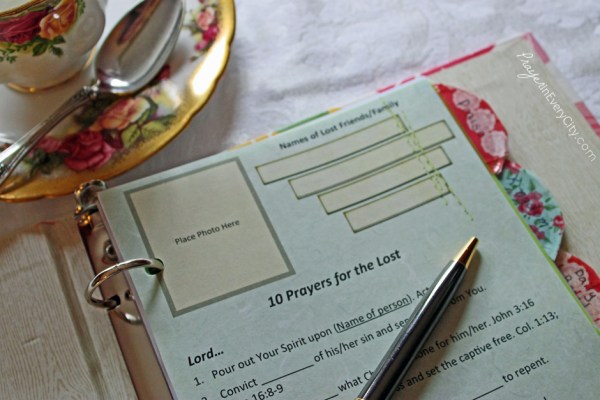 Photo Prayer Journal Open Lost